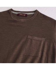 MCS MAGLIA IN COTONE SLUB ACID WASH