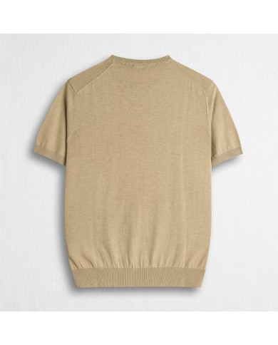 MCS MAGLIA IN COTONE A MANICHE CORTE