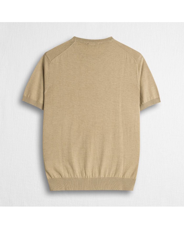 MCS MAGLIA IN COTONE A MANICHE CORTE