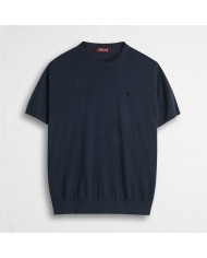 MCS MAGLIA IN COTONE A MANICHE CORTE