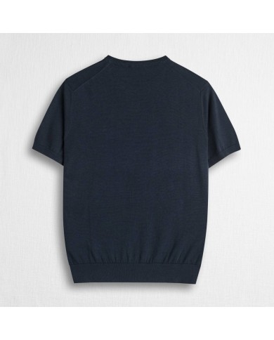 MCS MAGLIA IN COTONE A MANICHE CORTE