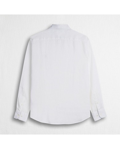 MCS CAMICIA DI LINO A MANICHE LUNGHE