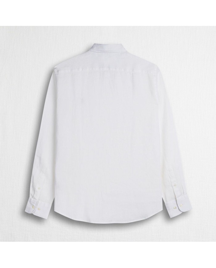 MCS CAMICIA DI LINO A MANICHE LUNGHE