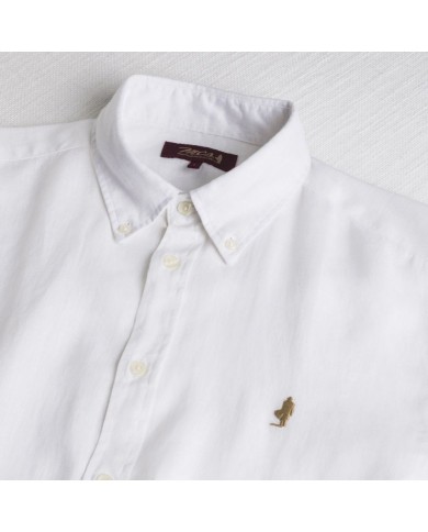 MCS CAMICIA DI LINO A MANICHE LUNGHE