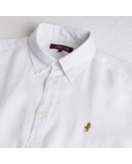 MCS CAMICIA DI LINO A MANICHE LUNGHE