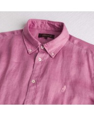 MCS CAMICIA DI LINO A MANICHE LUNGHE