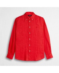 MCS CAMICIA DI LINO A MANICHE LUNGHE