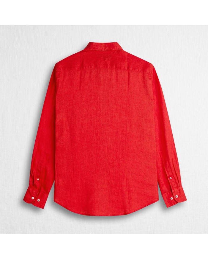 MCS CAMICIA DI LINO A MANICHE LUNGHE