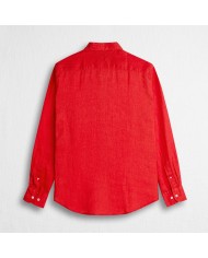 MCS CAMICIA DI LINO A MANICHE LUNGHE