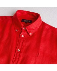 MCS CAMICIA DI LINO A MANICHE LUNGHE