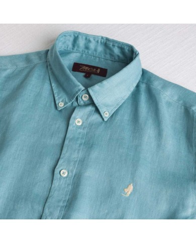 MCS CAMICIA DI LINO A MANICHE LUNGHE