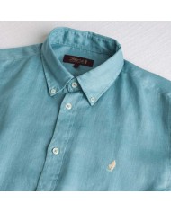 MCS CAMICIA DI LINO A MANICHE LUNGHE