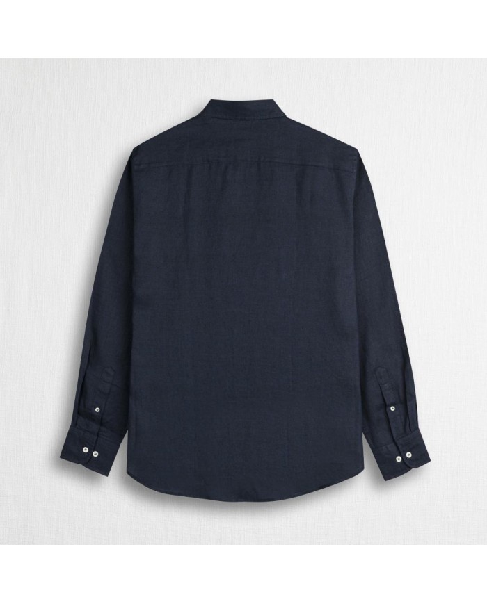 MCS CAMICIA DI LINO A MANICHE LUNGHE