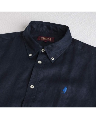 MCS CAMICIA DI LINO A MANICHE LUNGHE