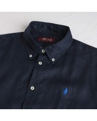 MCS CAMICIA DI LINO A MANICHE LUNGHE