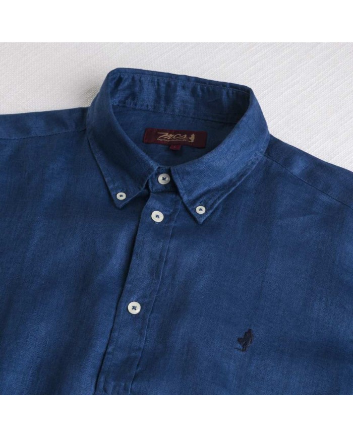 MCS CAMICIA DI LINO A MANICHE LUNGHE