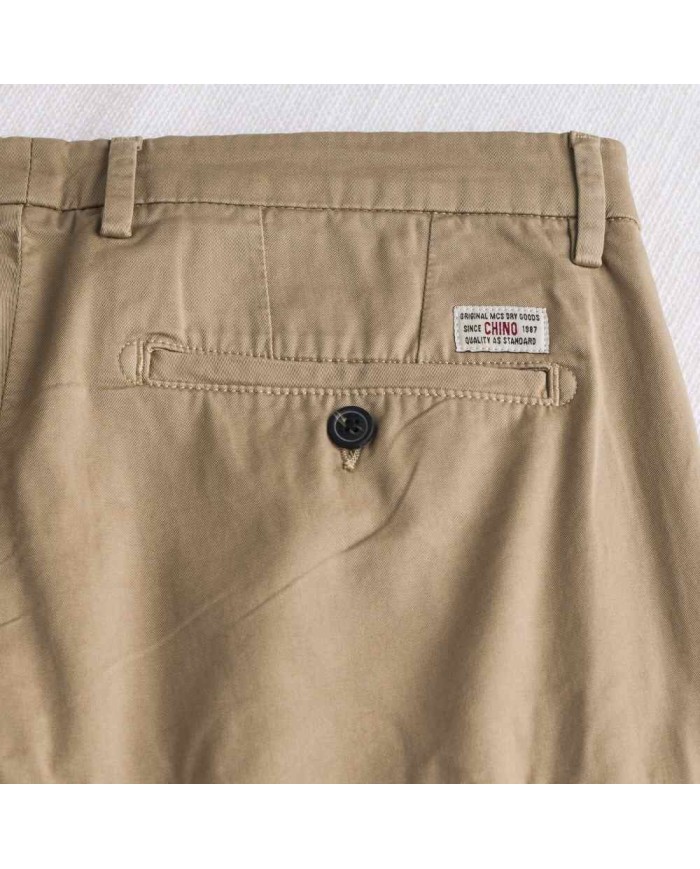 MCS PANTALONCINI CHINO IN GABARDINA STRETCH