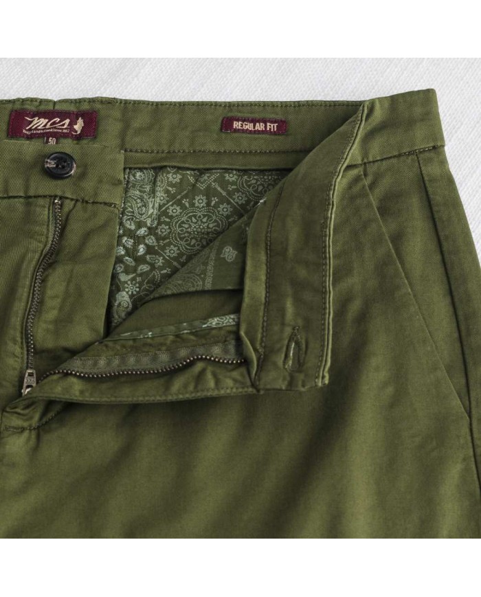 MCS PANTALONCINI CHINO IN GABARDINA STRETCH