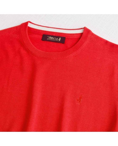 MCS MAGLIA IN COTONE GIROCOLLO