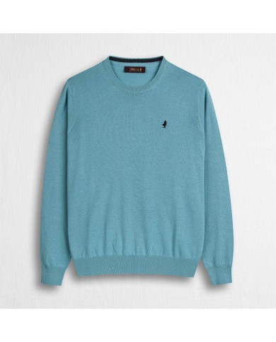 MCS MAGLIA IN COTONE GIROCOLLO