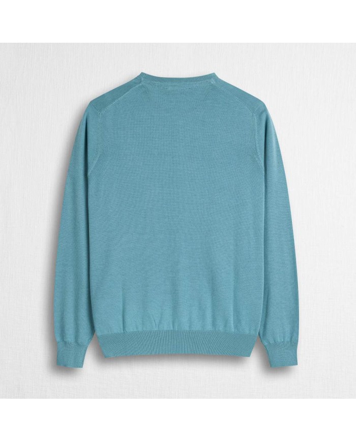 MCS MAGLIA IN COTONE GIROCOLLO