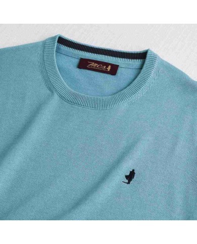 MCS MAGLIA IN COTONE GIROCOLLO