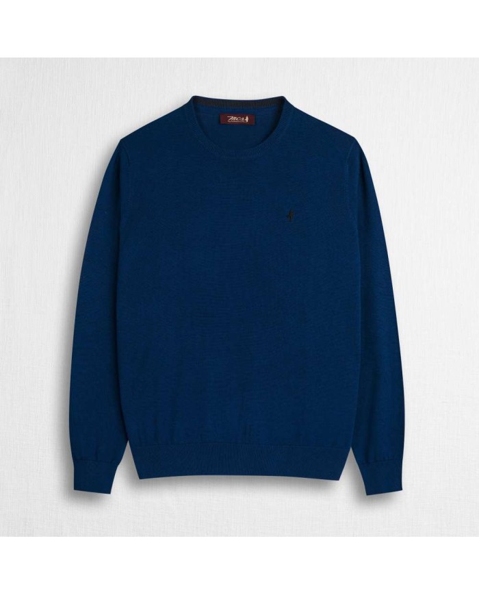 MCS MAGLIA IN COTONE GIROCOLLO