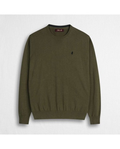 MCS MAGLIA IN COTONE GIROCOLLO