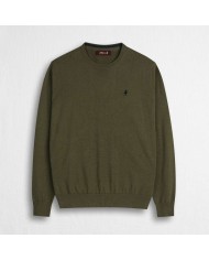 MCS MAGLIA IN COTONE GIROCOLLO