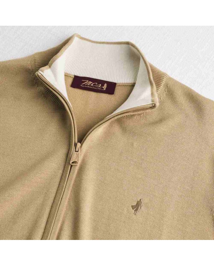 MCS MAGLIA IN COTONE FULL ZIP