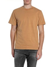 REPLAY MAGLIETTA IN JERSEY CON RICAMO SUL COLLO