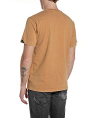 REPLAY MAGLIETTA IN JERSEY CON RICAMO SUL COLLO