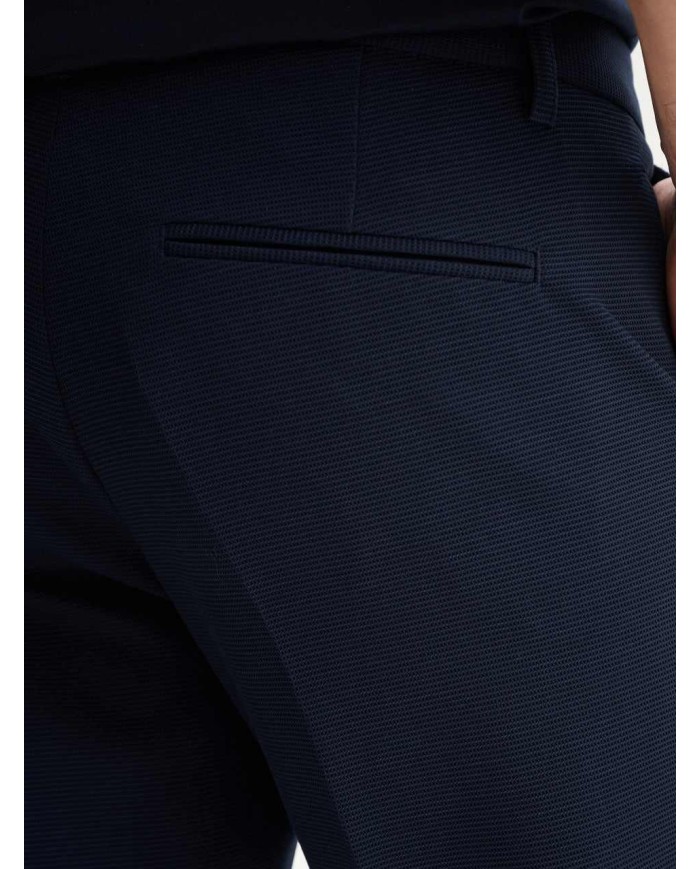 QB24 PANTALONI SLIM FIT DA COMPLETO CON TEXTURE