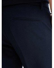 QB24 PANTALONI SLIM FIT DA COMPLETO CON TEXTURE