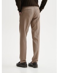 QB24 PANTALONI SLIM FIT DA COMPLETO CON TEXTURE