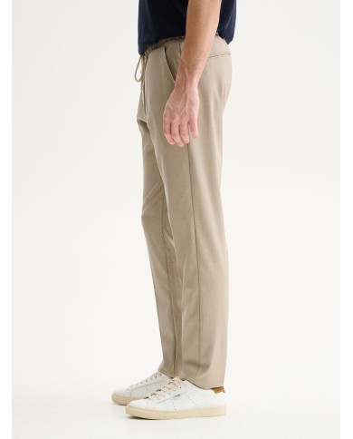 QB24 PANTALONI JOGGER REGULAR FIT CON COULISSE IN POLIVISCOSA