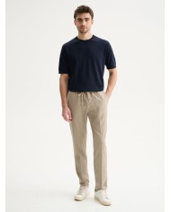 QB24 PANTALONI JOGGER REGULAR FIT CON COULISSE IN POLIVISCOSA