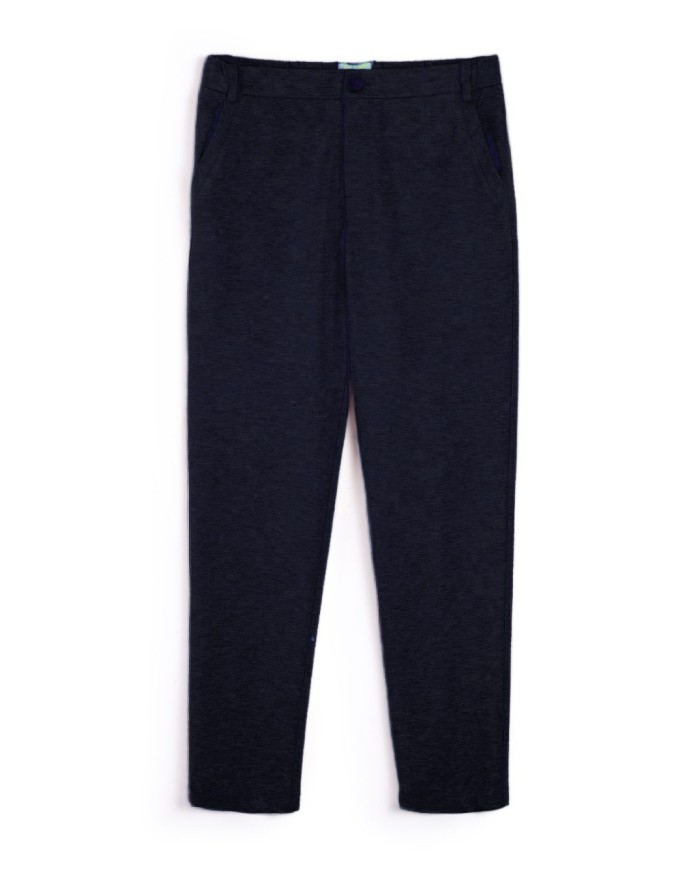 QB24 PANTALONE ELEGANTE MONOCROMO