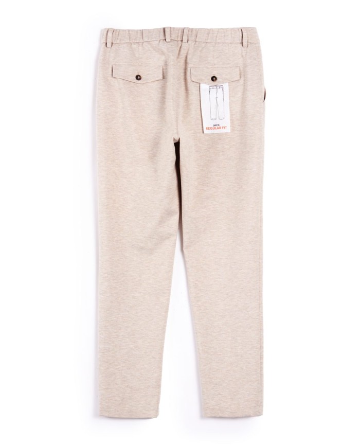 QB24 PANTALONE ELEGANTE MONOCROMO