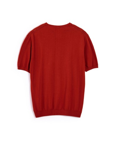 QB24 MAGLIETTA GIROCOLLO IN COTONE CREPE