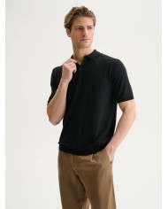 QB24 POLO IN MAGLIA BASIC IN COTONE CREPE