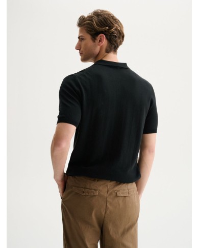 QB24 POLO IN MAGLIA BASIC IN COTONE CREPE