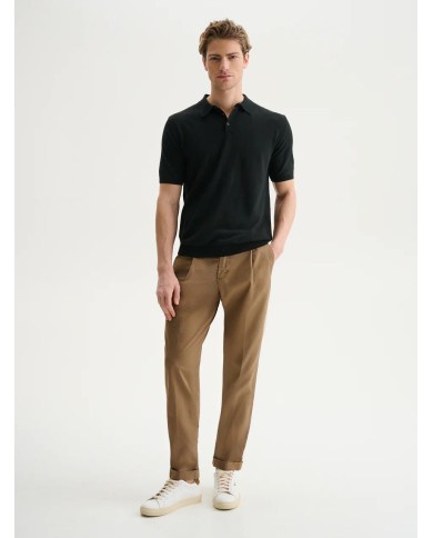 QB24 POLO IN MAGLIA BASIC IN COTONE CREPE