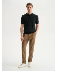 QB24 POLO IN MAGLIA BASIC IN COTONE CREPE