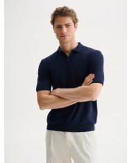 QB24 POLO IN MAGLIA BASIC IN COTONE CREPE