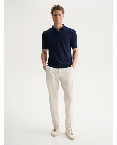 QB24 POLO IN MAGLIA BASIC IN COTONE CREPE