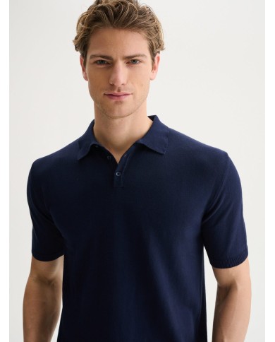 QB24 POLO IN MAGLIA BASIC IN COTONE CREPE