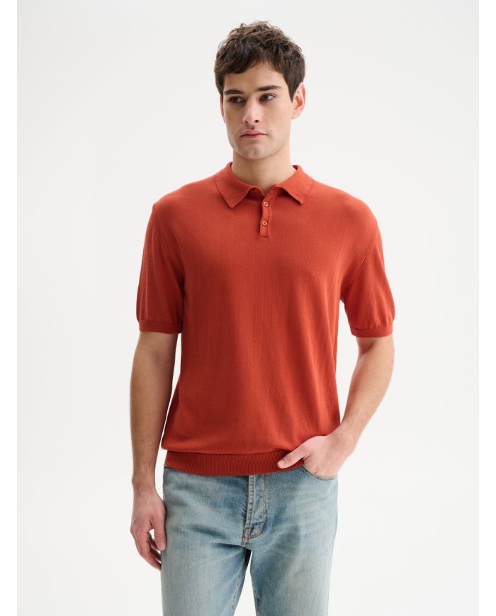 QB24 POLO IN MAGLIA BASIC IN COTONE CREPE