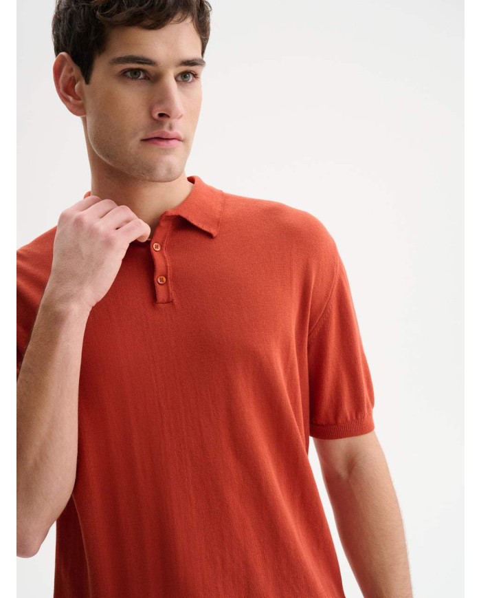 QB24 POLO IN MAGLIA BASIC IN COTONE CREPE