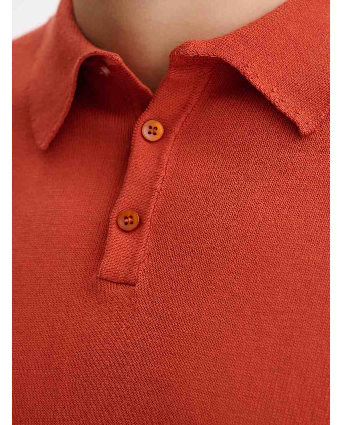 QB24 POLO IN MAGLIA BASIC IN COTONE CREPE